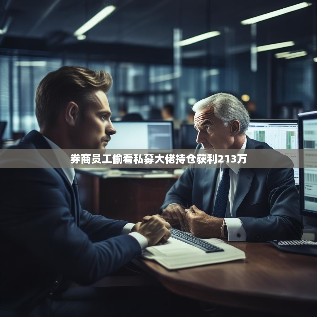 券商员工偷看私募大佬持仓获利213万