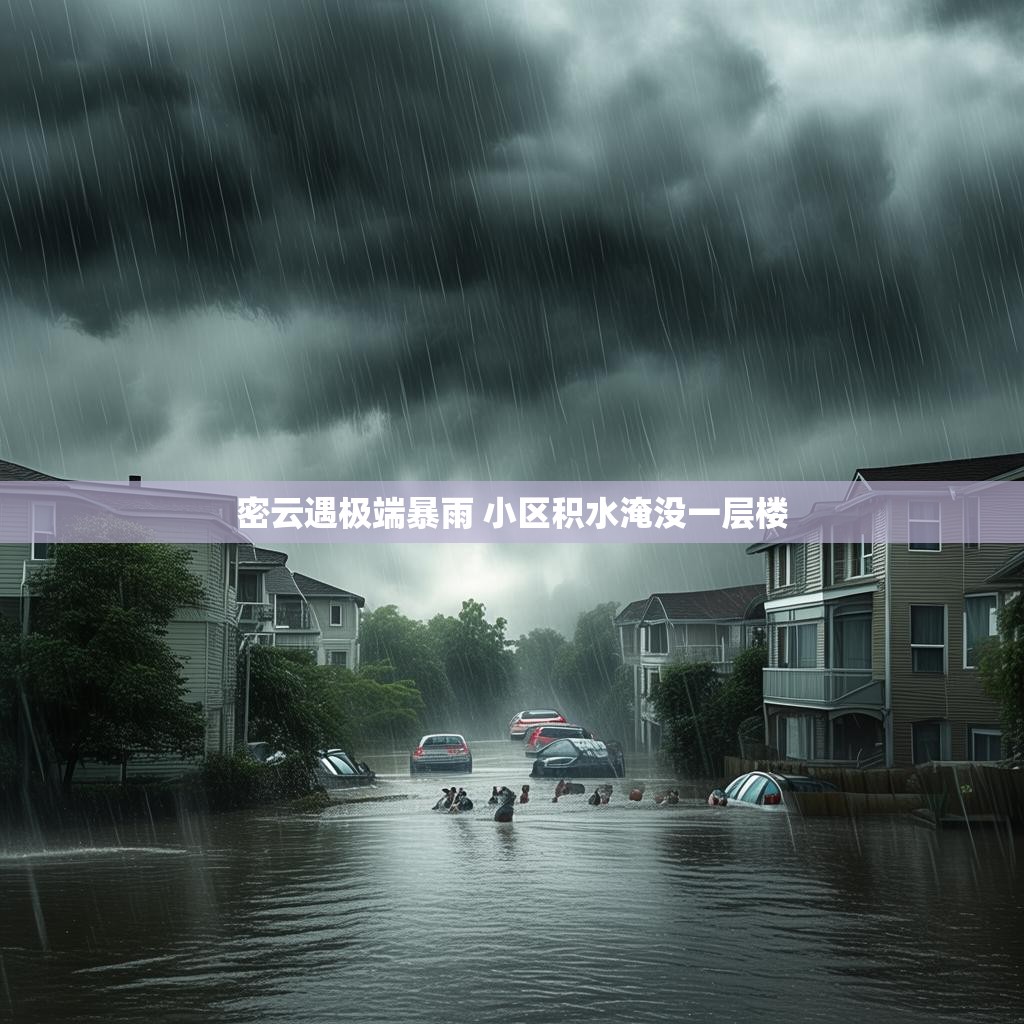 密云遇极端暴雨 小区积水淹没一层楼 密云遇极端暴雨 小区积水淹没一层楼