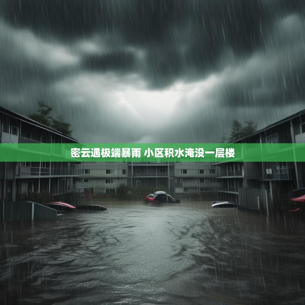 密云暴雨现场：积水淹没一楼实拍
