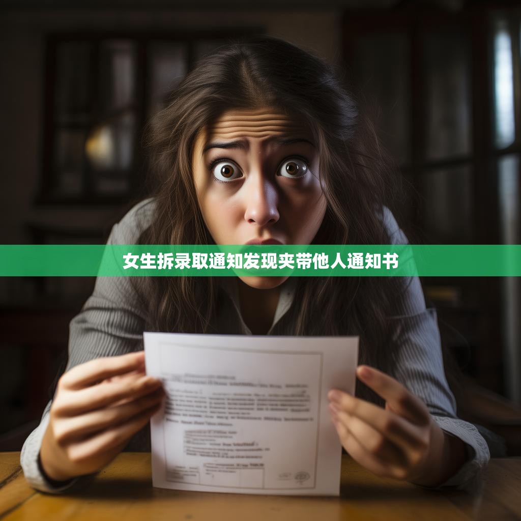 女生拆录取通知发现夹带他人通知书