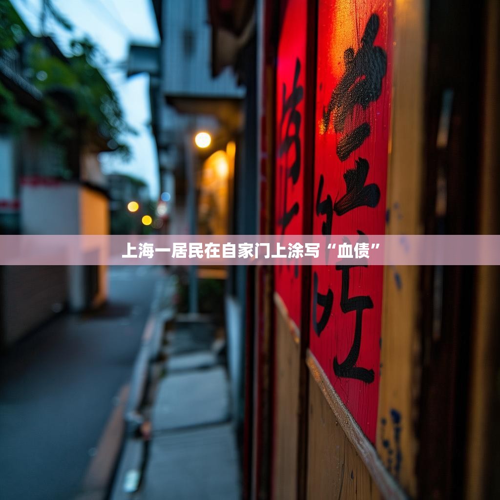 上海一居民门上涂写‘血债’事件