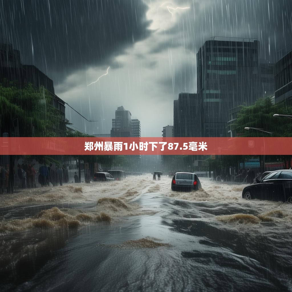 郑州暴雨实录 郑州一小时内降雨量达87.5毫米