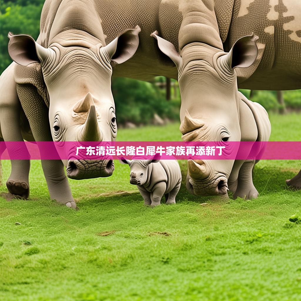 广东清远长隆白犀牛家族的喜悦时刻 广东清远长隆白犀牛家族喜迎新成员