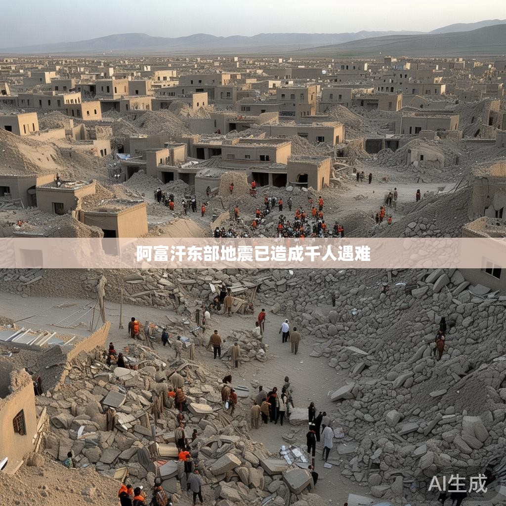 救援行动正在进行中 阿富汗东部地震救援现场