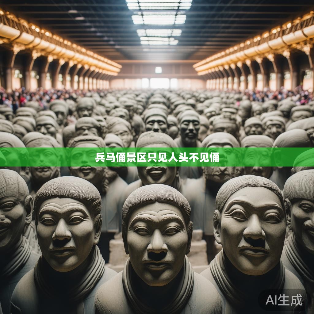 兵马俑的魅力之旅 兵马俑景区人头攒动,俑影难觅